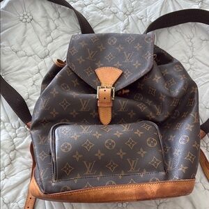 Louis Vuitton inspired Brown Monogram Backpack